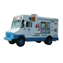 Electric Street Fast Food Cart Ice Cream Vending Truck Mobile Vintage Car Hot Dog Kitchen Trailer Van