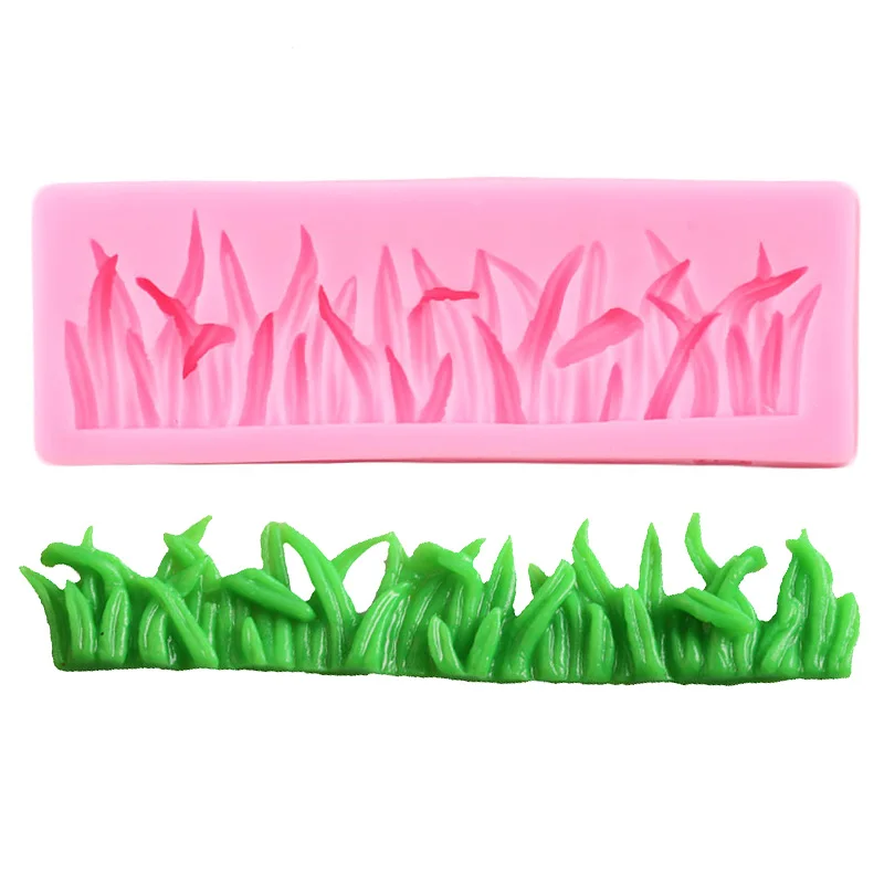 

Grass Cake Border Silicone Molds Fondant Cake Decorating Tools DIY Candy Polymer Clay Moulds Chocolate Gumpaste Moulds