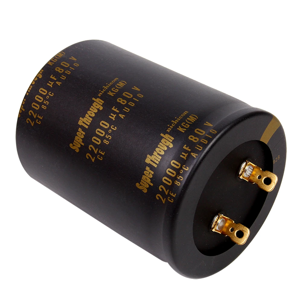 22000UF 80V Super Through  KG Type III 76x100mm Pitch 25mm 85 ℃ 80V/22000uf Electrolytic Capacitor Gold-plated Copper Feet