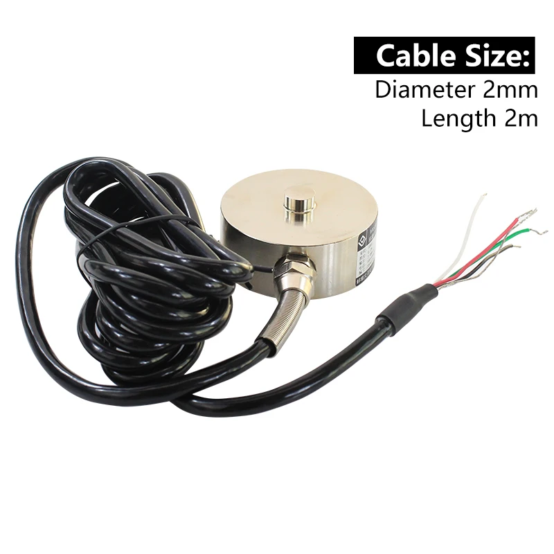 Column Load Cell Force Sensor Mini Transducer Stress Tension Measuring 10KG 100KG 2000KG Pressure Pull Cylindrical Style