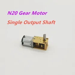 Hot Sell 3V/6V/12V Low Speed 4rpm 8rpm 16rpm Dual /Single Output Shaft N20 Gear Moror Reducer Engine DC Electric Micro Motors