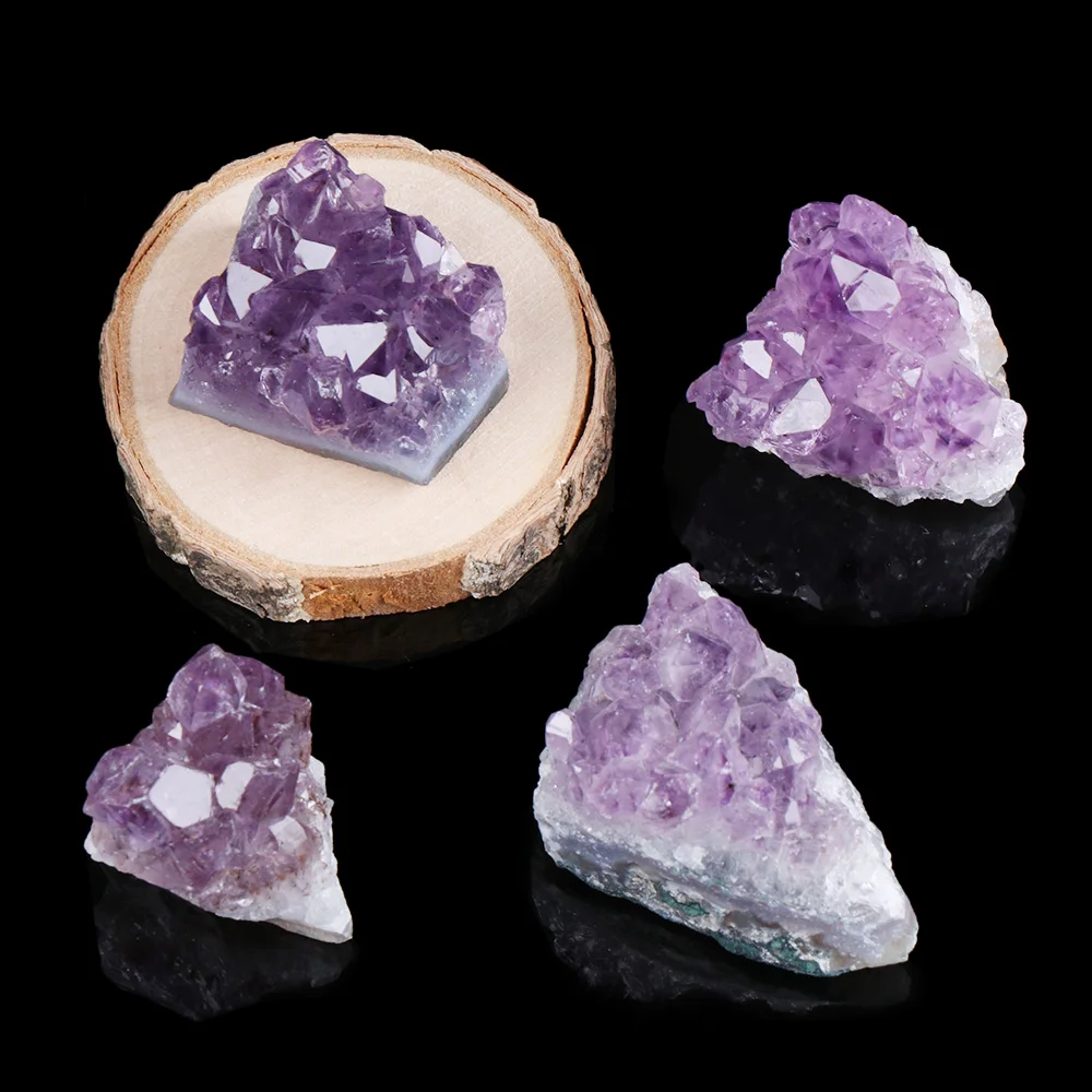 

1PC Purple Quartz Crystal Dream Amethyst Cluster Raw Gemstone Healing Stones Natural Rough Ore Mineral Specimen Home Decor Tools