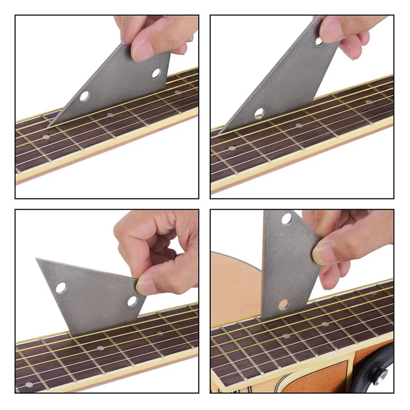 New Guitar Luthier Tool Include Fret Leveling Beam,Guitar Fret File,Rocker and Fingerboard Protectors,Grinding Stones