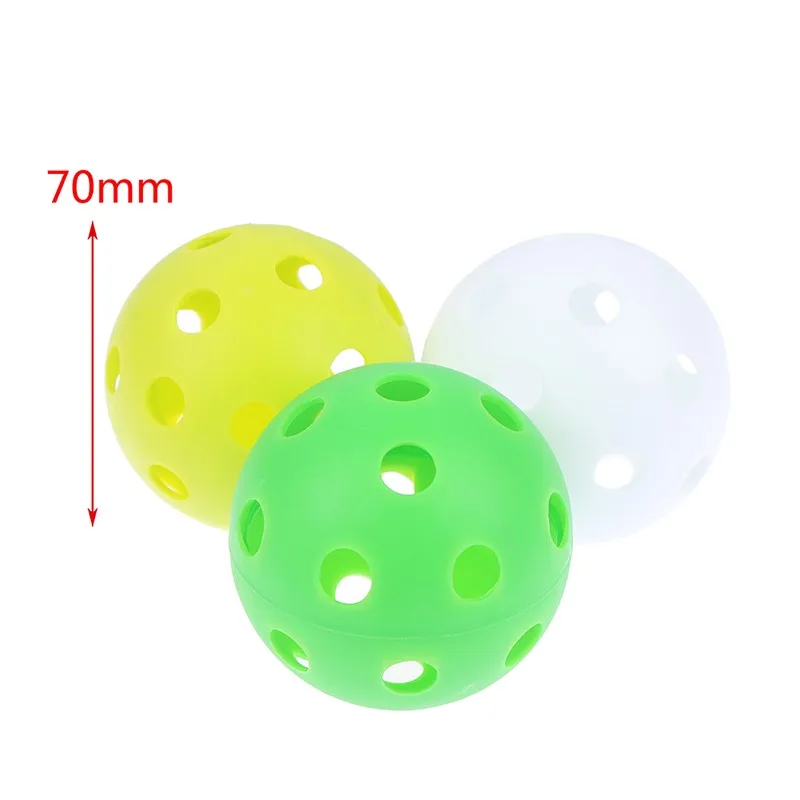 1pc Floorball Stick Ball PVC Plastic Soft Baseball Balls Sport Practice Plastic Baseball Training Practice Ice Hockey Ball