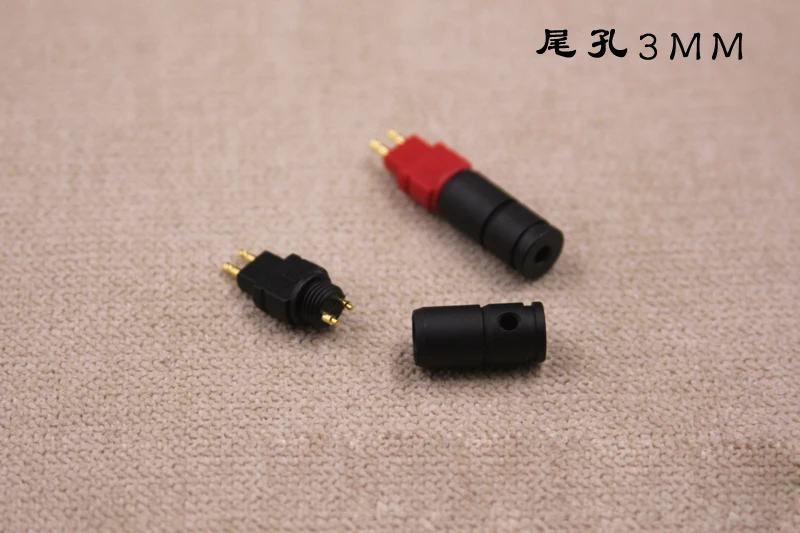 Satu Pasang Emas HD650 Headphone Plug untuk DIY HD650 HD600 HD545 HD56 HD580 HD525 Headphone Kabel