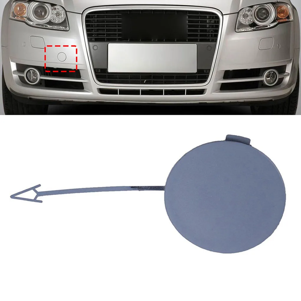 8E0807241C Front Bumper Spoiler Towing Eye Hook Cover Replacement for 2005-2008 Audi A4 B7