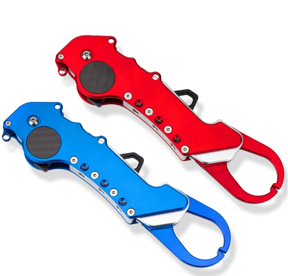 

Fly Fishing Gripper Portable aluminium alloy Fish Grip Lip Clamp Grabber Tool Fish Controller Fishing Plier Accessory