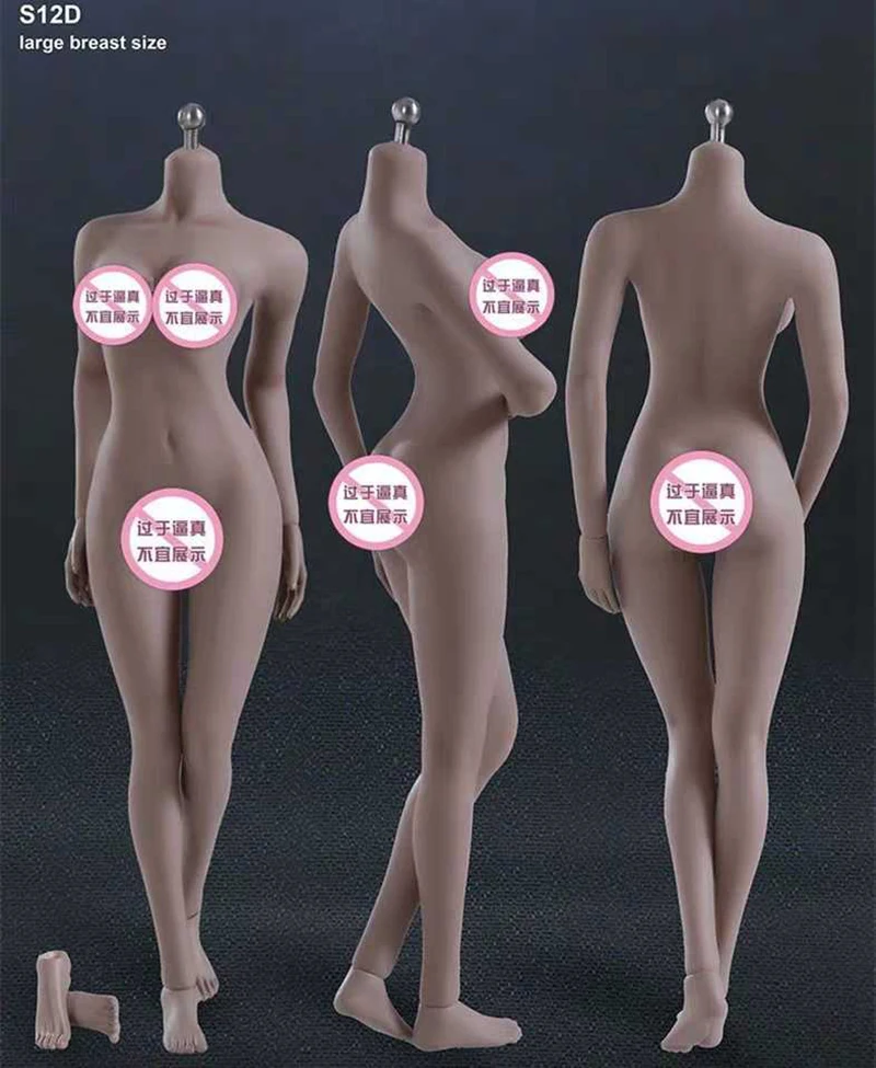 1/6 échelle SFD Suntan peau bricolage femme figurines corps accessoires grand 27 cm BJD figurine poupée en Silicone souple modèle jouets C1204