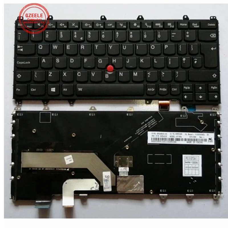 

UK English Backlit keyboard for LENOVO ThinkPad Yoga 260 370 X380 Yoga / Yoga S1 4TH 01HW575 01HW615 01HX100 01HW655