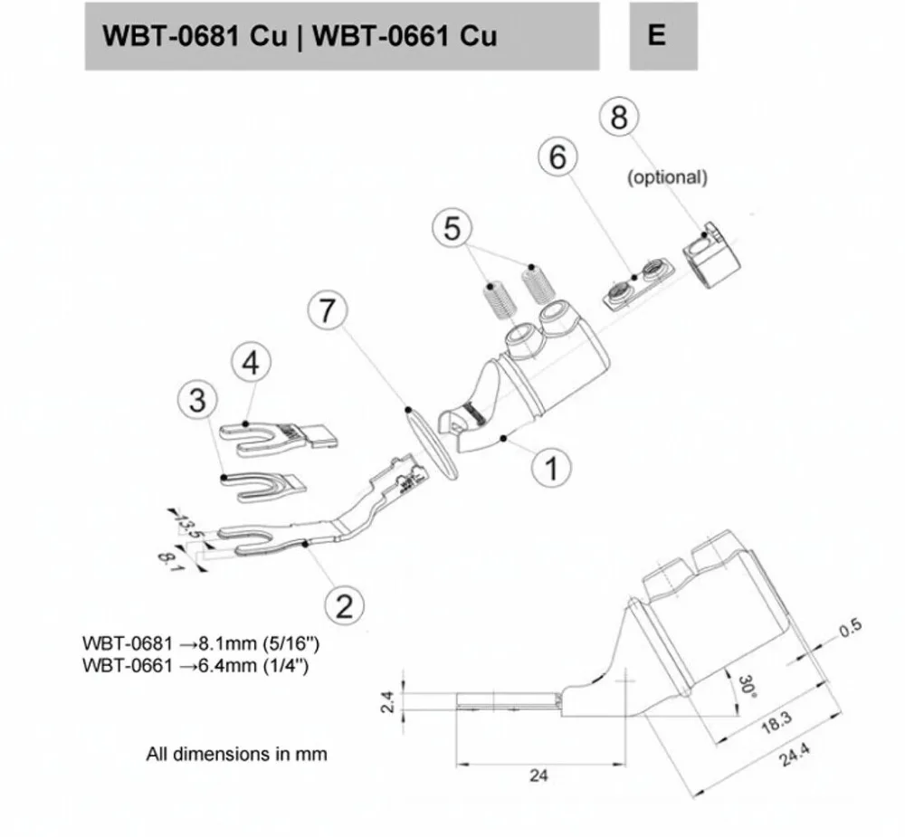 Imagem -06 - Conector de Cobre Puro para Caixa de Cabos Wbt0681cu Linha Superior Nextgen Sandwich Pade Termina Pcs