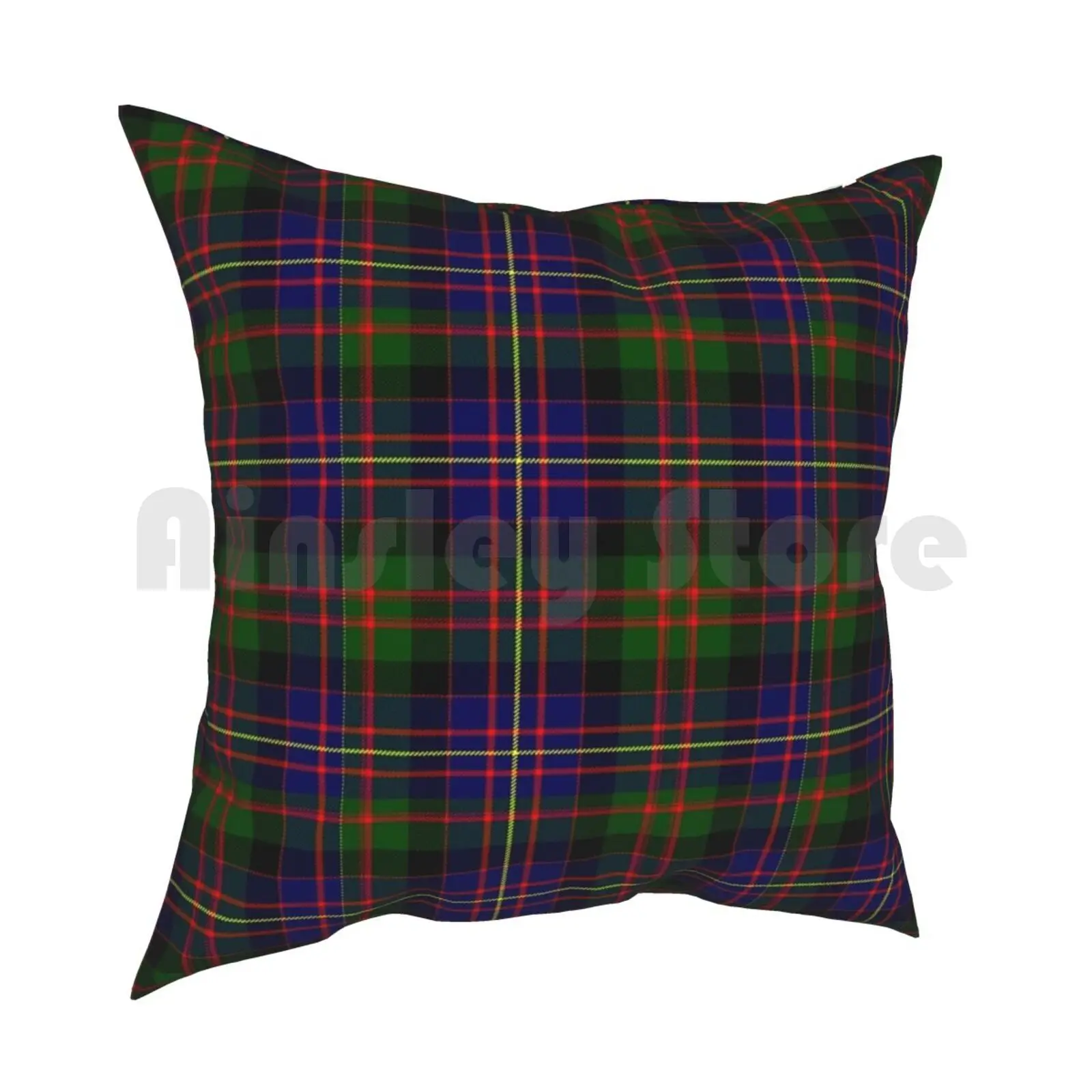 Clan Chalmers Tartan Pillow Case Printed Home Soft DIY Pillow cover Chalmers Heraldry Coat Of Arms Tartan Kilts Chief