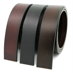 New Brand Belt 100% Pure Cowhide Belt Strap No Buckle Genuine Leather Belts Automatic Buckle Belt for Men High Quality LY1123
