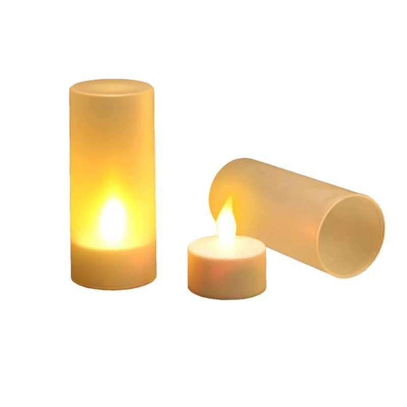 USB Charge Light Rechargeable With Flameless Chargeable LED Battery Candles