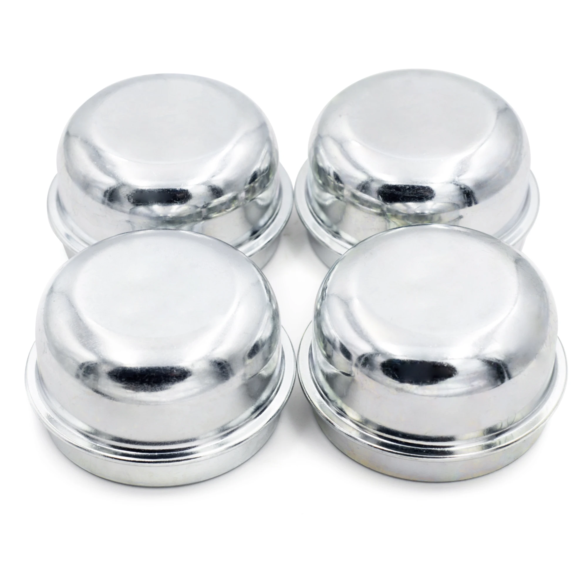 4pcs 50mm Dust Wheels Center Caps For 1.9in Trucks Pickups Trailers And RVs Refits Universal Hub Cover Car Accessories Chrome