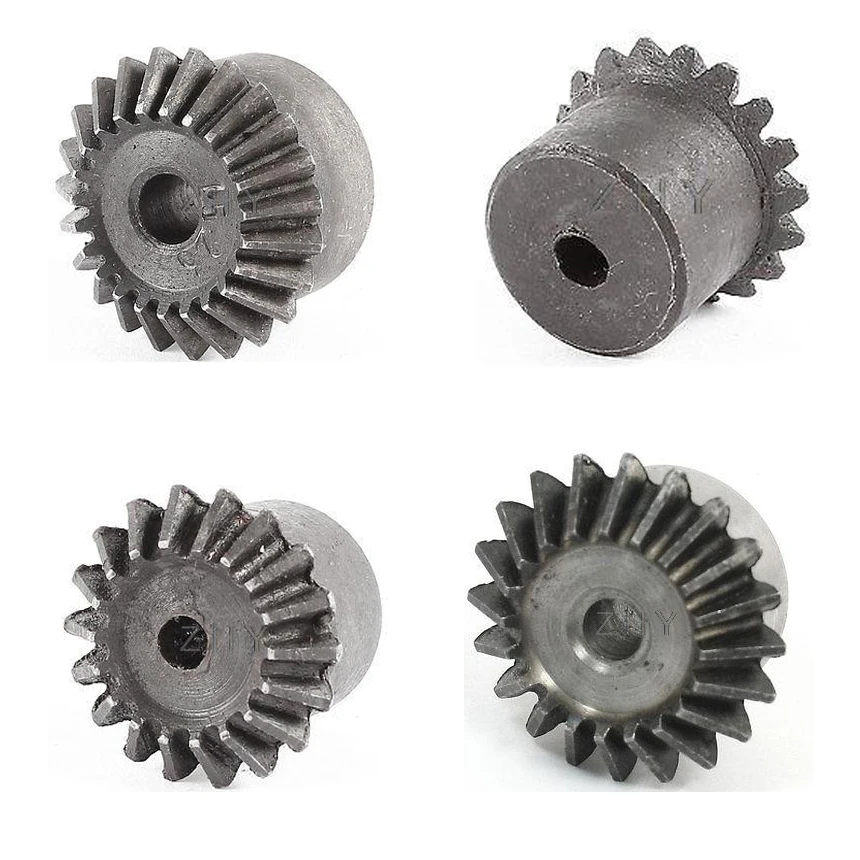 15 16 17 18 19 20 21 22 Teeth 1:1 Ratio 7.85mm Pitch 2.5 Module 2.5M 90 Degree Steel Tapered Wheel Pinion Pilot Bore Bevel Gear