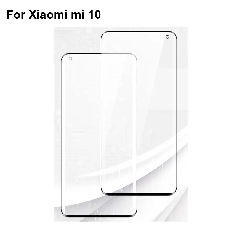 

For Xiaomi mi 10 Front Outer Glass Lens Repair Touch Screen Outer Glass without Flex cable Xiao Mi Mi10