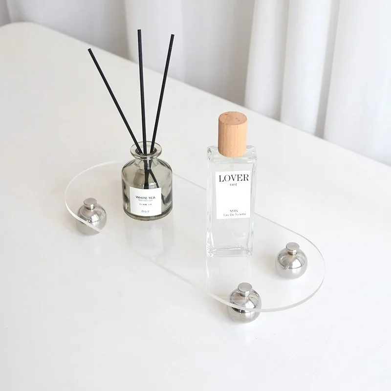

Acrylic Display Stand for Aromatherapy, Perfume, Cosmetics, Decoration Storage Tray, Hand-made Toy Model Doll Display Stand