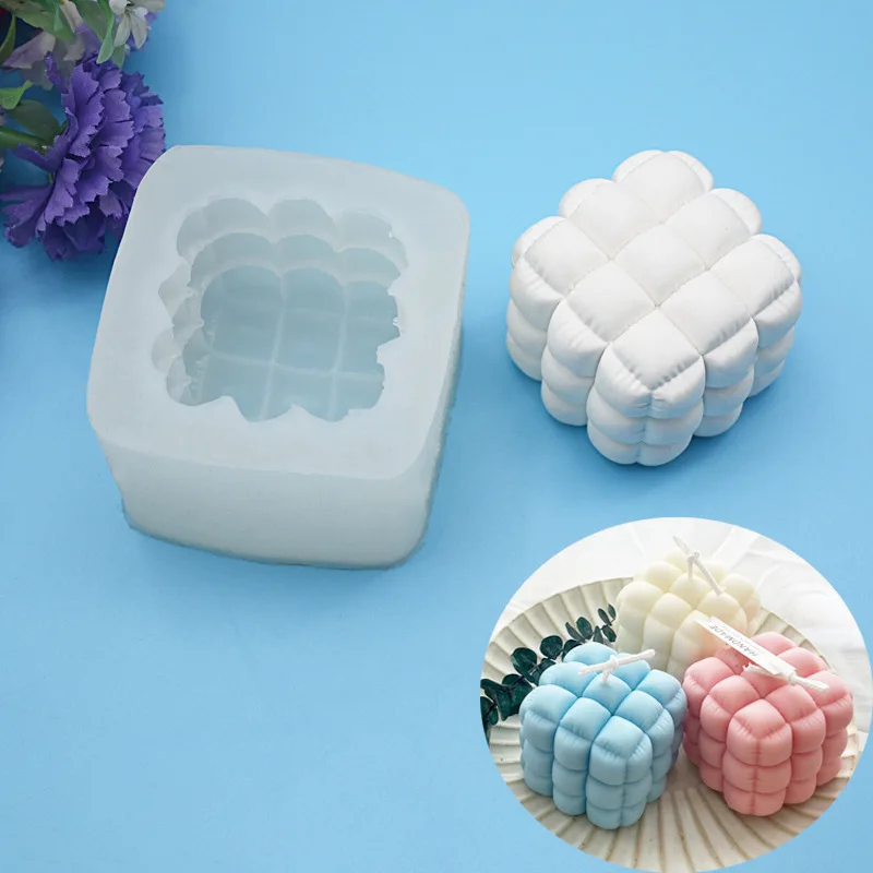 Square Sofa Silicone Candle Mold Fondant Candle Ornaments Soap Mold For Pastry Cupcake Decorating Kitchen Accessories Tool