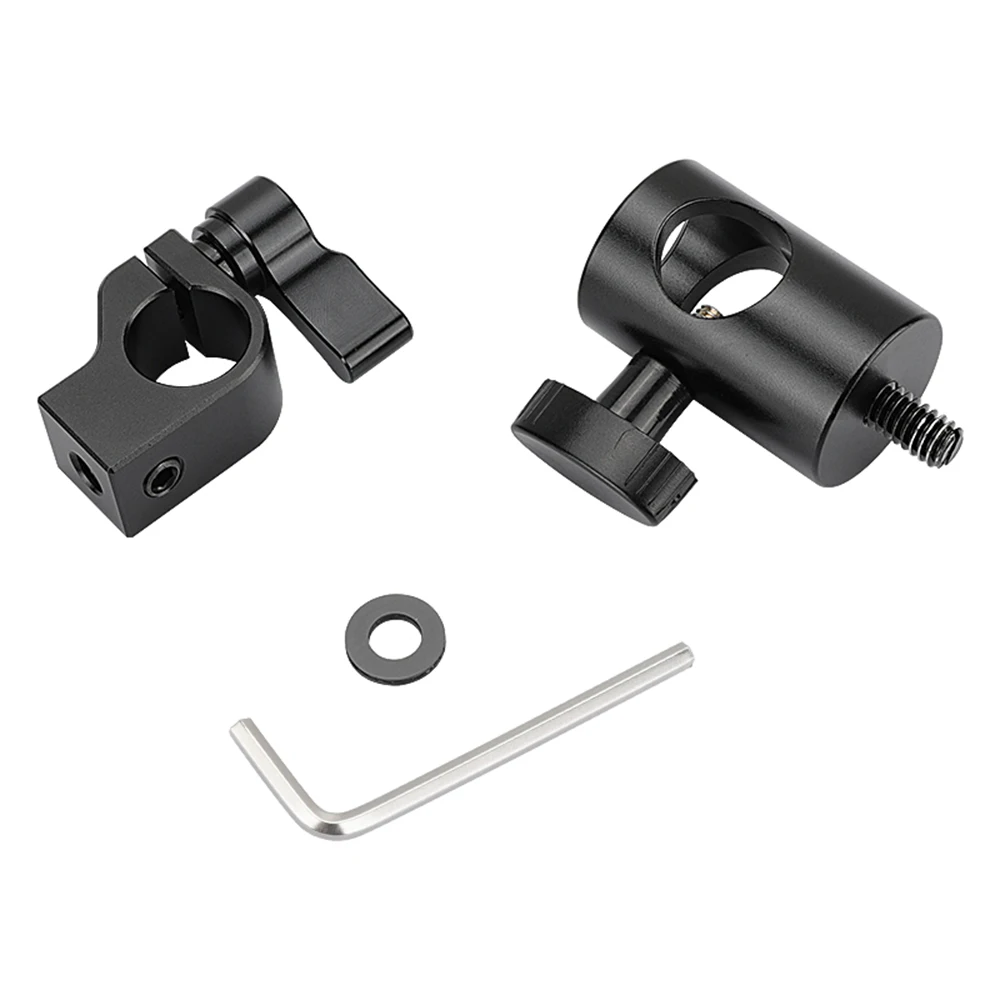 CAMVATE-Cabeça Stand Light com Standard, único Rod Holder, braçadeira, 1/4 "-20 Rosca Parafusos, 16mm, 15mm Rod Montagem