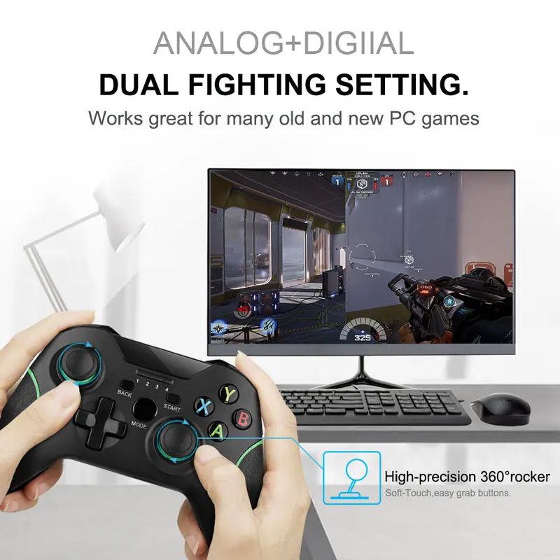 Gamepad Nirkabel 2.4G untuk Ponsel PS3/IOS/Android/PC/TV Box Joystick Joypad Pengendali Game untuk Aksesori Ponsel Pintar Xiaomi