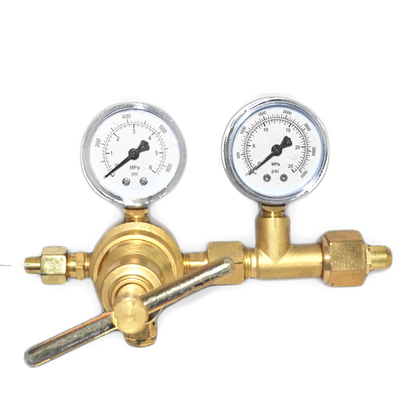 6mpa Nitrogen pressure reducer YQD-370 copper relief valve pressure gauge Central air conditioning pressure leak detection