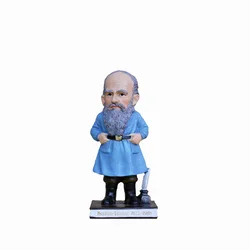 Hot World Famous Person Sculptures Model Gift Collection Russia Great Writer Lev Nikolaevich Tolstoy 15CM