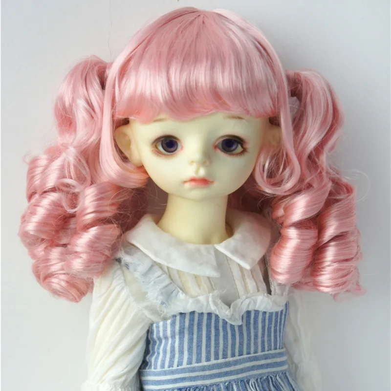 Jusuns Doll wigs JD308 Lovely  wave Ponytail  Synthetic Mohair BJD wig  1/6  1/4  1/3  Blythes  QBaby Pullip Doll accessories