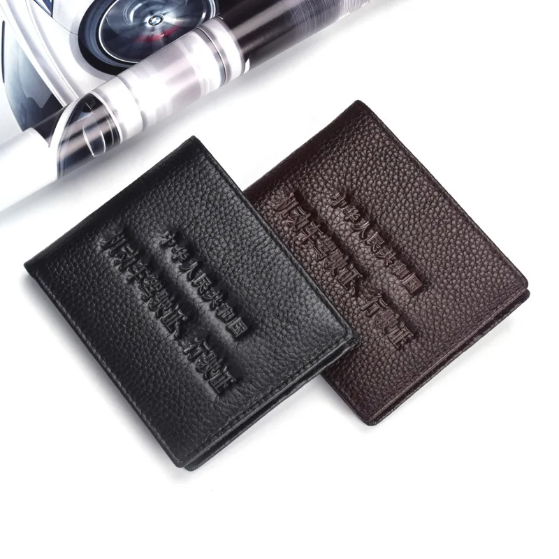 Factory Direct Genuine Leather Wallet Driving License Leather Cover Double-Page Driving License Wallet Motor Vehicle Driving