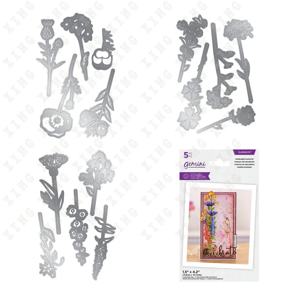 

New Butterfly Meadow Scent of Summer Bumblebee Paradise Metal Cutting Dies for Diy Scrapbooking Crafts Photo Album Decoration