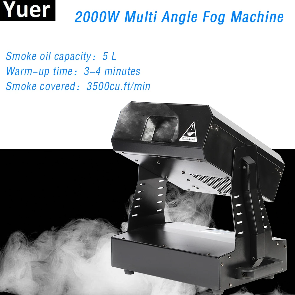 Good Quality 2000W Multi-angle Moving Head Haze machine DMX 512 Control Fog Smoke Machine For DJ Disco Stage Effect Equipment