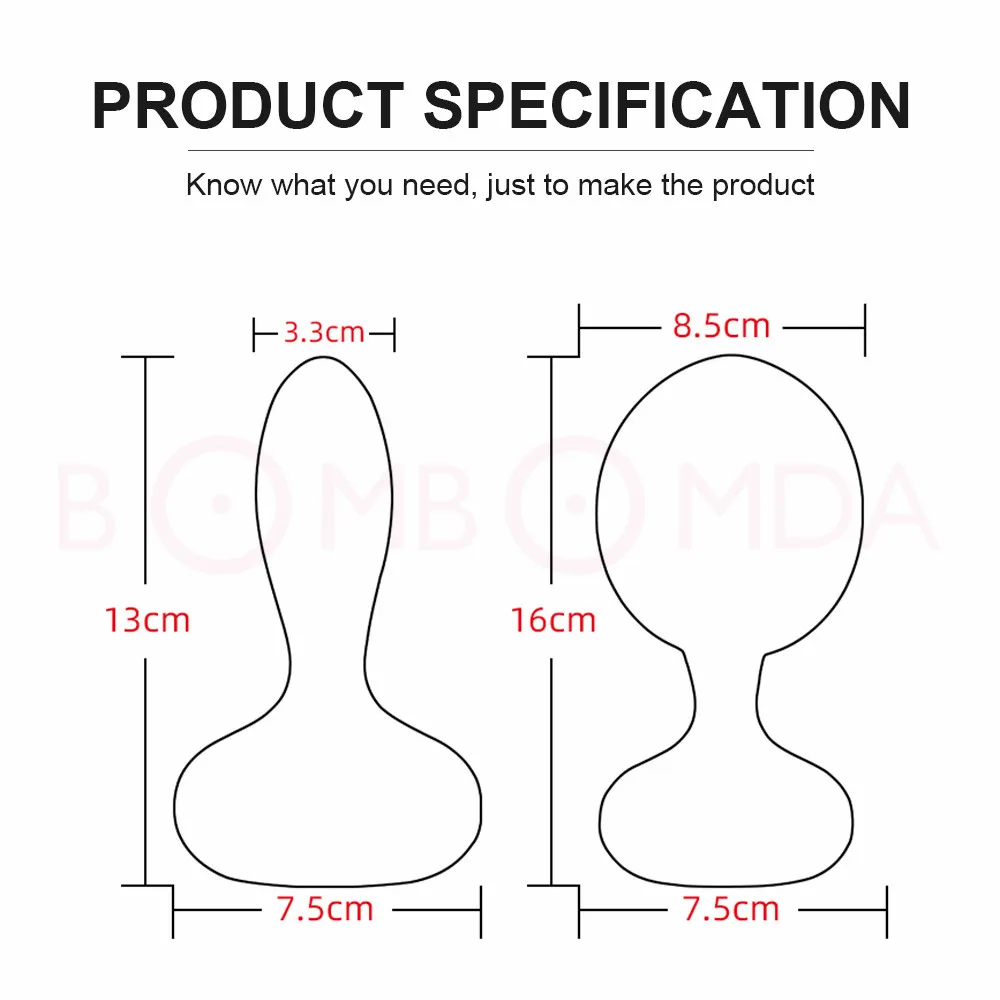 Inflatable Huge Anal Butt Plug Wireless Remote Automatic Inflation Anal Dilator Expandable Silicone Men Prostate Massager SexToy