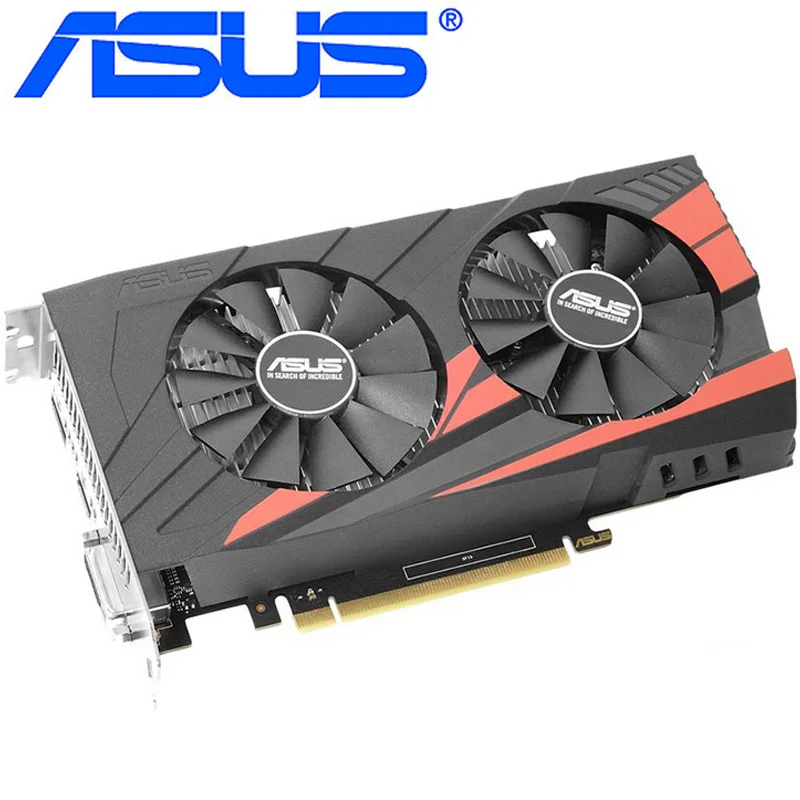 Видеокарта ASUS GTX1050 Ti 4 ГБ 128 бит GDDR5, графические карты для nVIDIA VGA Geforce GTX 1050ti 1050ti 4G Hdmi Dvi б/у