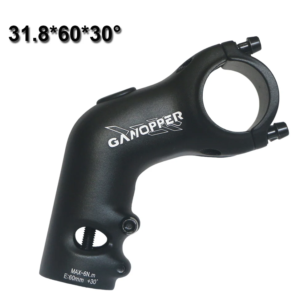 

GANOPPER 30 degree XC AM MTB riser tube mountain Bike Handlebar stem 31.8mm road Bicycle stem 60MM Bicicleta Cycling Angle stem