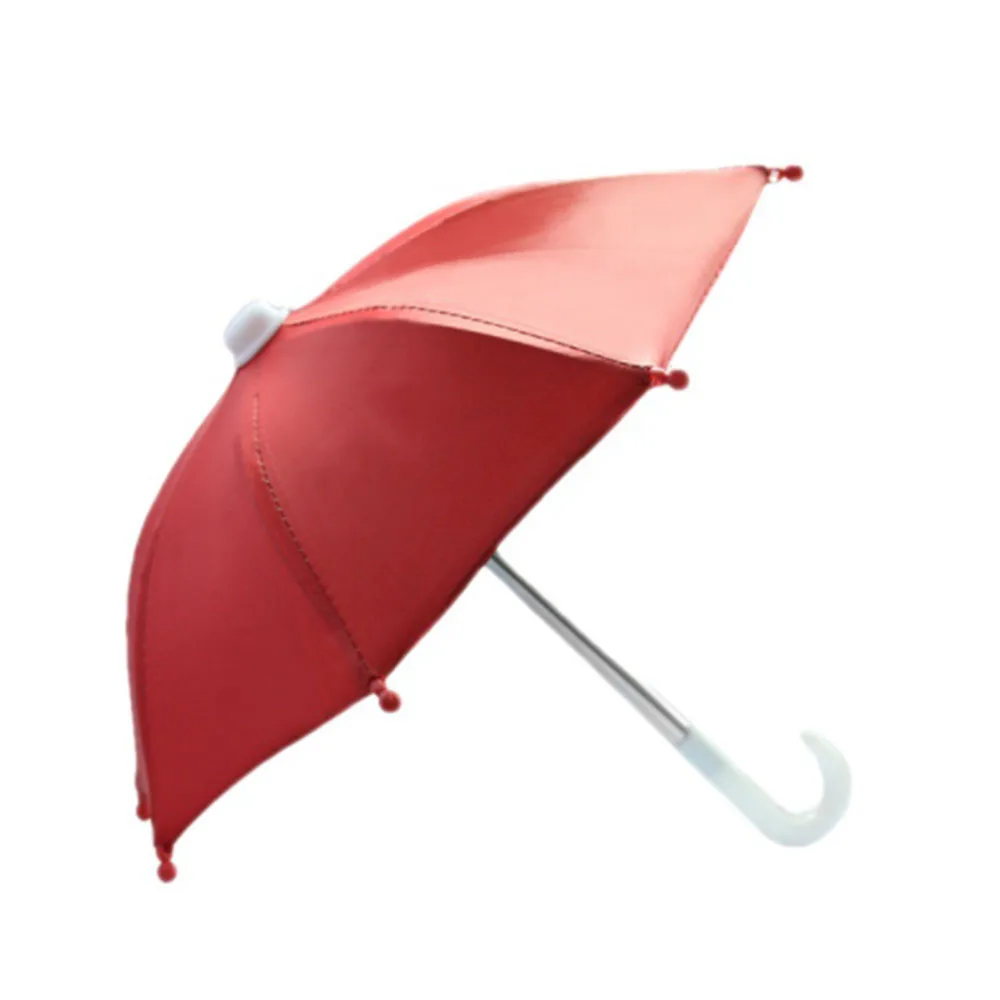 Bicycle Phone Holder Mini Sunshade Umbrella Bicycle Decoration Accessories Polyester Mobile Automatic Umbrella