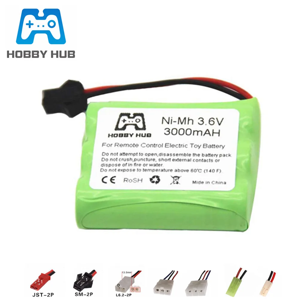 3,6 v 3000mAh NiMH Batterie Für Rc spielzeug Auto Tanks Boot Gun AA Ni-Mh 3,6 v Akku Pack für Rc Boot 1PCS