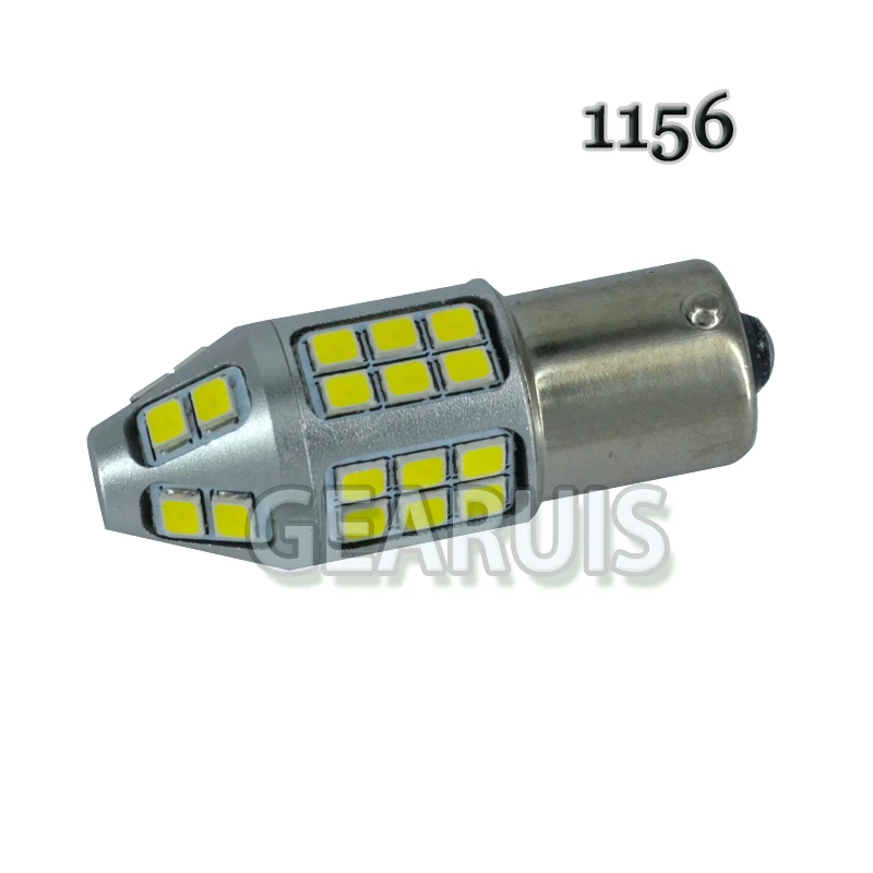 2pcs 9V to 30V 360 Degree 1156 BA15S BAU15S 1157 BA15D 2835 LED P21W P21/5W High power Car Revese lights brake Light