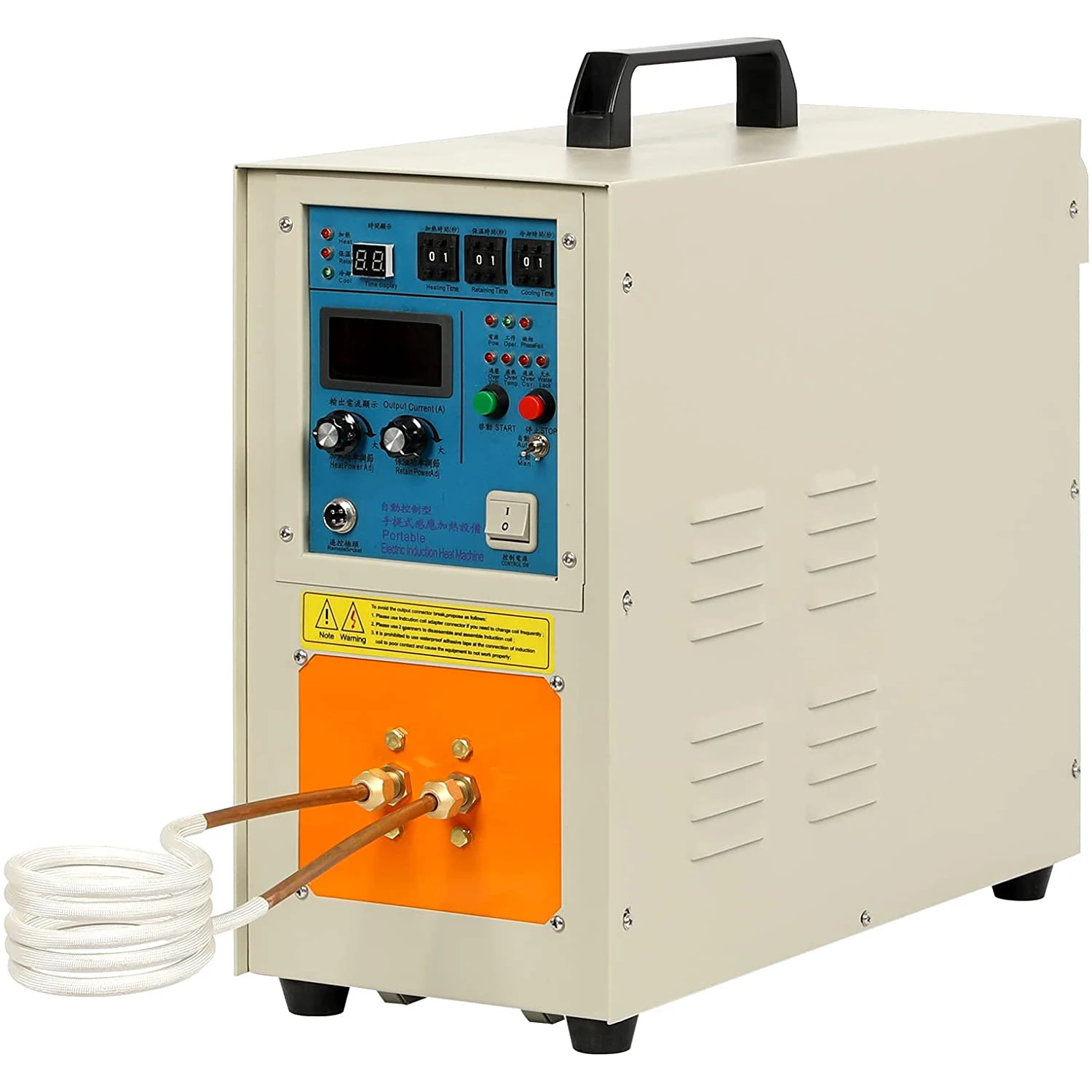 

USA Stock 220V 15KW 30-100 KHz High Frequency Induction Heater Furnace 2200 ℃ (3992 ℉)