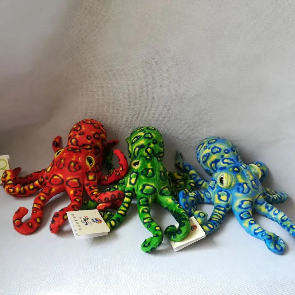 lovely cartoon octopus plush toy about 30cm coloured octopus soft doll kids toy Christmas gift b0220