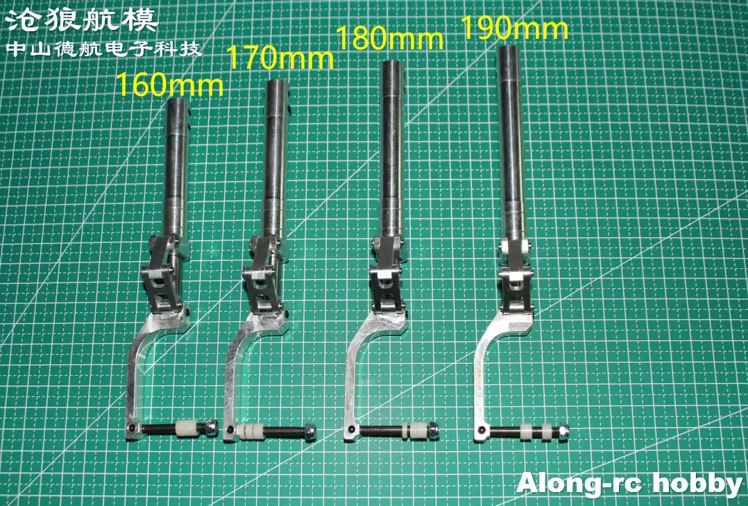 Train d'Atterrissage Rétractable pour Avion RC P51, avec Roue de 3 Pouces, 160, 170, 180mm, 5 à 9kg, 1 Ensemble