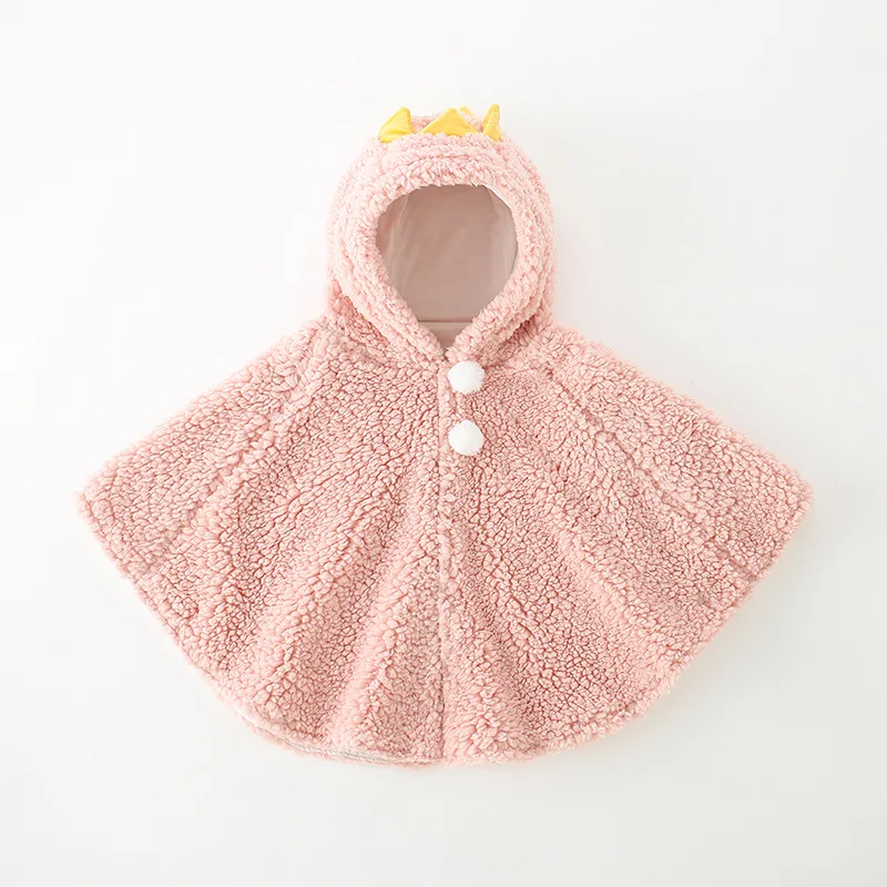 0-3 Years Baby Boy Coat Cloak Cartoon Design Autumn Winter Cute Baby Girl Poncho Cape Infant Toddler Newborn Jacket Outwear