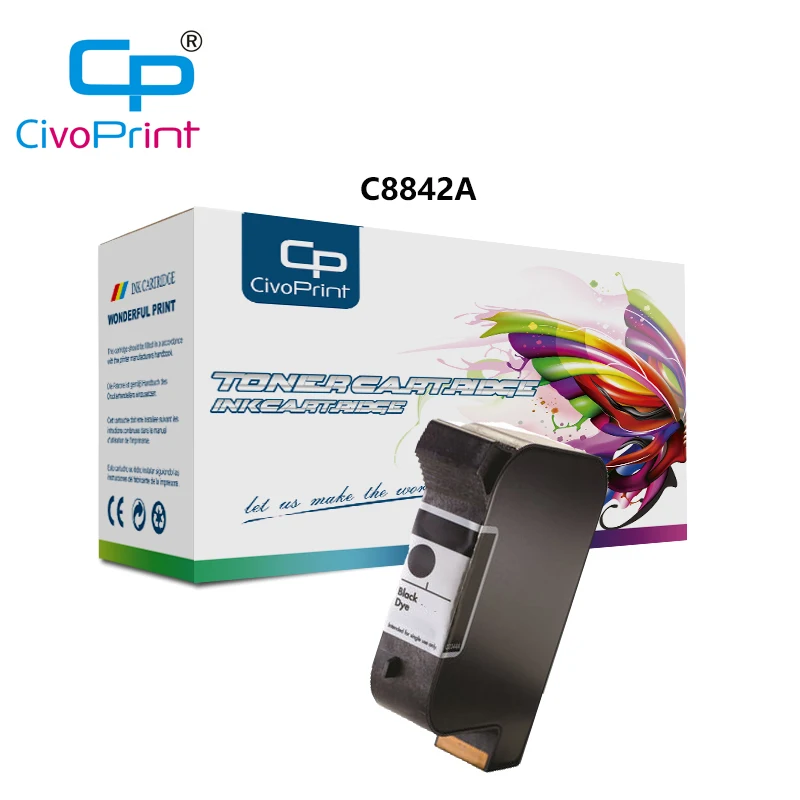 

Civoprint совместимый C8842A для HP51645A 600 DPI одноразовый Универсальный черный картридж для печати, универсальный упакованный