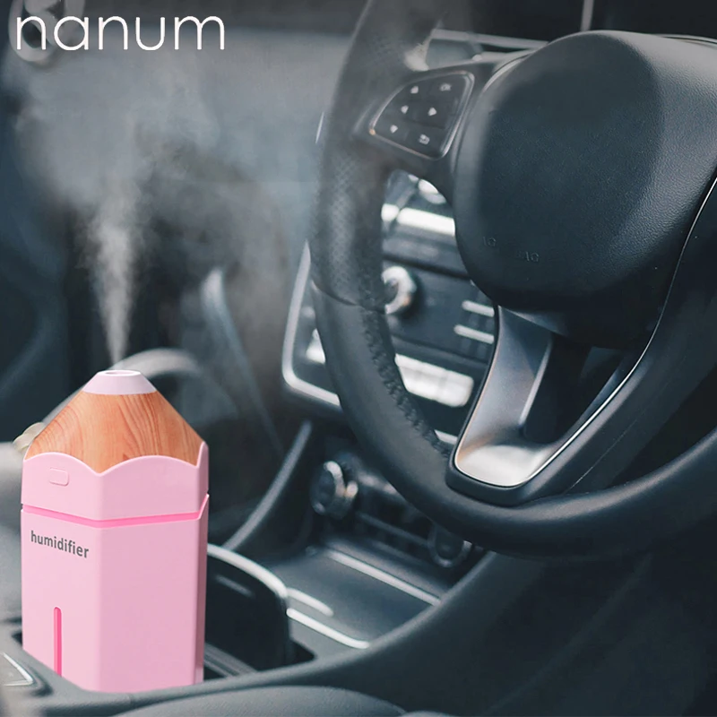 New Aroma Essential Oil Diffuser Pencil Humidifier 300ml Purifier LED Night Light USB Mini Fogger Car Air Freshener