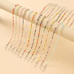 ORZTOON Fashion Boho Colorful Crystal Beads Eyeglass Neck Chain Necklace For Women Simple Sunglasses Necklaces Female Jewelry