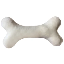 White 20cm Creative Pet Dog Chew Toy Fabric Bone Dog Toy Pet Bite Resistant Plush Puppy Toy Funny Toy For Dogs Molar Chew Toys