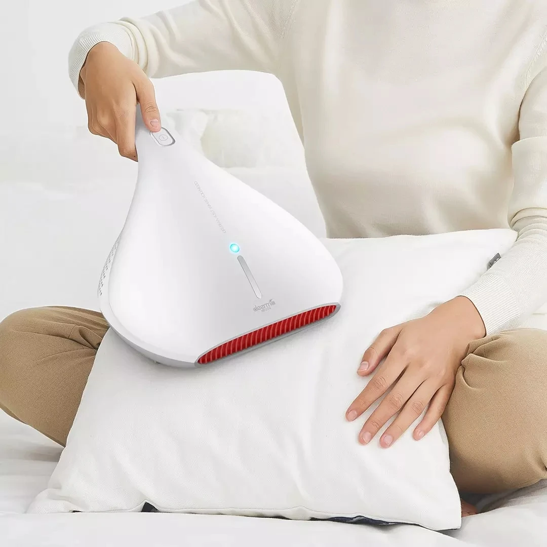 El más nuevo aspirador Deerma de mano antipolvo HEPA aspirador UV ácaros mata 13KPA para cama colchón almohada sofá