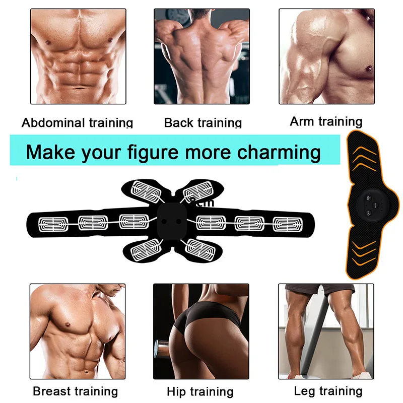 Abdominal Machine Vibration Fitness Massager Muscle Stimulator Slimming Belt ABS EMS Trainer Weight Loss Body Building Home Gym