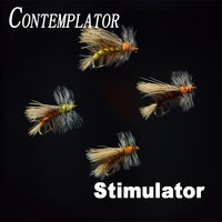 5pcs 10#-12# Stimulator go-to attractor large dry flies 4styles high floating fly imitating caddis/stonefly fly fishing flies