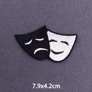 Gestickte Flecken für Kleidung, Punk-Magie, Bügeleisen, Thermo-Audit, Hippie, Rock, Reiter, Nähen 8 Hauptverkauf Motard Stickerei - №1