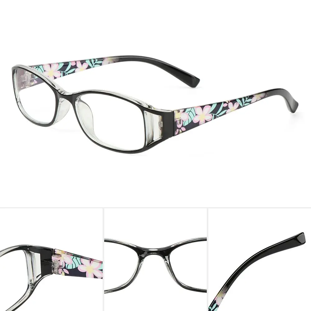 Fashion Flowers Elegant Vintage Eye Protection Ultra Light Frame Anti-Blue Light Eyeglasses Reading Glasses