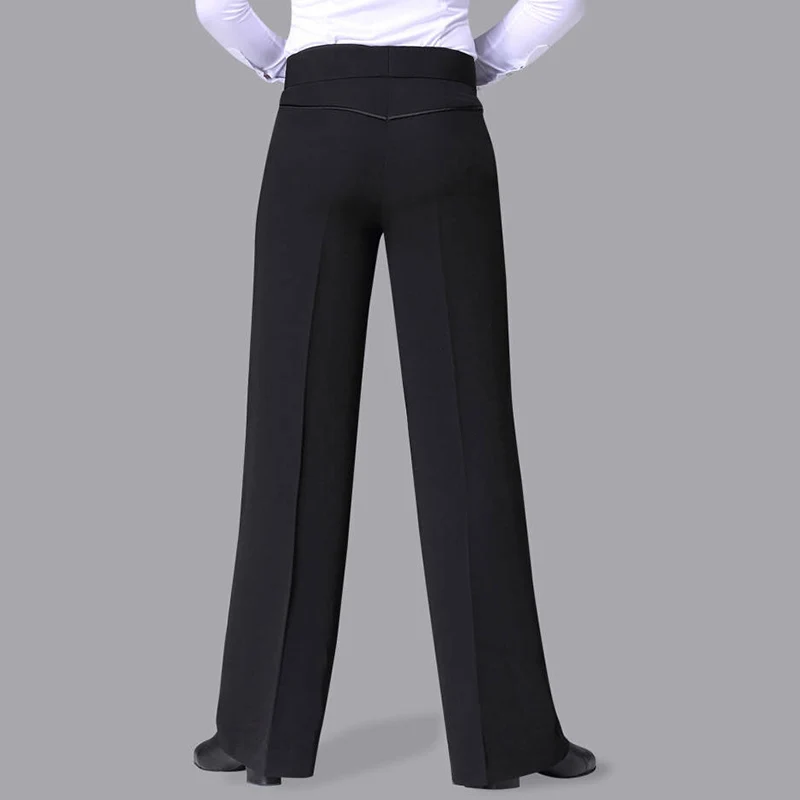 Latin Dance Pants For Male Black Standard Pant Men Rumba Samba Chacha Professional Trouser Ballroom Practice Show Wear N7038